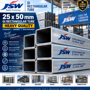 25×50mm JSW Tube – Heavy Quality