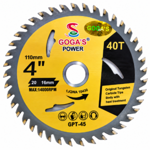 4 Inch Wood Cutting Blade – Goga’s Power 40T TCT Saw Blade | 110mm