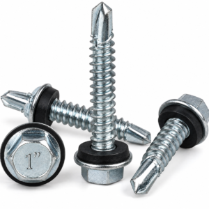 Self Drilling Screw 1 Inch with Black Washer