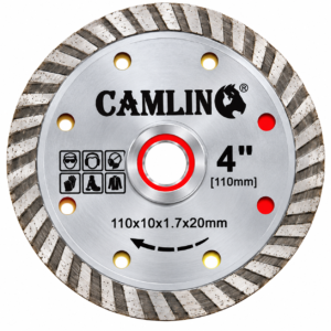 4 Inch Turbo Marble & Granite Cutting Wheel – Camlin Diamond Saw Blade | 110mm
