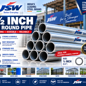 ½ Inch GI Round Pipe