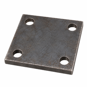 MS Base Plate 4" × 4" – 5 mm