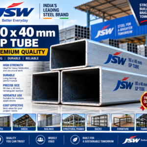 80 × 40 mm JSW Tube - Heavy