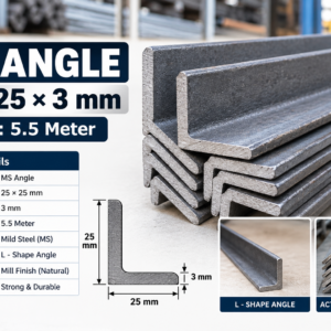 MS Angle 25 × 25 × 3 mm – 5.5 Meter Length