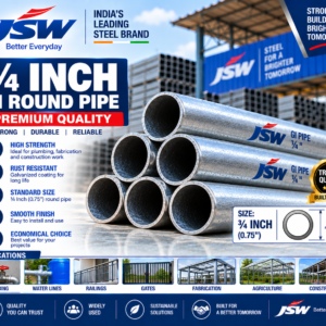 ¾ Inch GI Round Pipe