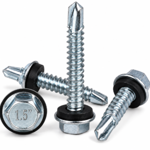 Self Drilling Screw 1.5 Inch with Black Washer