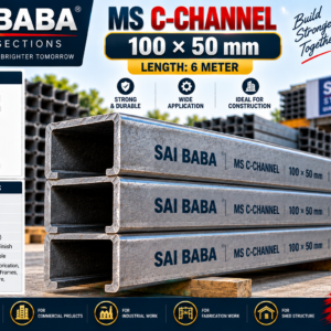 MS C Channel 100 × 50 – 6 Meter Length