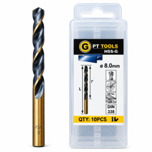 GPT TOOLS HSS-G Drill Bit – 8 MM | Heavy Duty Metal Drill Bit