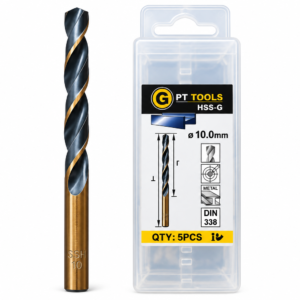 GPT TOOLS HSS-G Drill Bit – 10 MM | Heavy Duty Metal Drill Bit