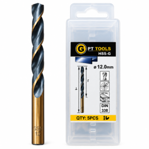 GPT TOOLS HSS-G Drill Bit – 12 MM | Heavy Duty Metal Drill Bit