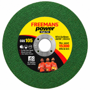 Freemans Power 4 Inch Cutting Wheel – Single Net | Metal Cutting Disc
