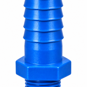 25 MM × 15 MM Plastic Male Threaded Hose Connector – Blue | Hose Nipple Adapter